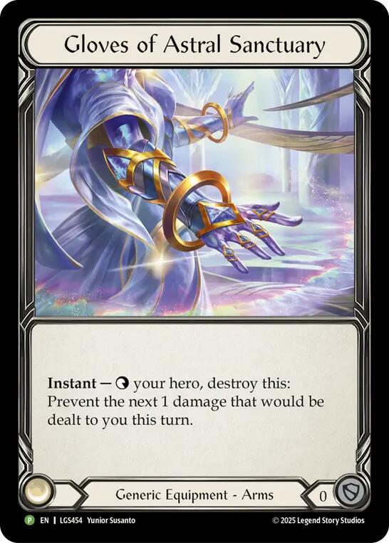 Gloves Of Astral Sanctuary LGS454 (Flesh and Blood: Promo Cards)  - Cold Foil