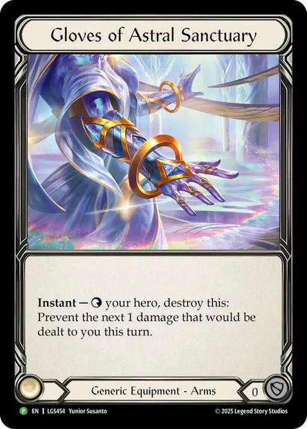 Gloves Of Astral Sanctuary LGS454 (Flesh and Blood: Promo Cards)  - Cold Foil