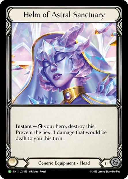 Helm Of Astral Sanctuary LGS452 (Flesh and Blood: Promo Cards)  - Cold Foil