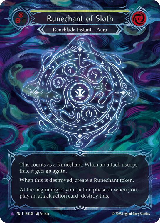 Runechant of Sloth IAR156-MV (Omens of the Third Age)  - Cold Foil