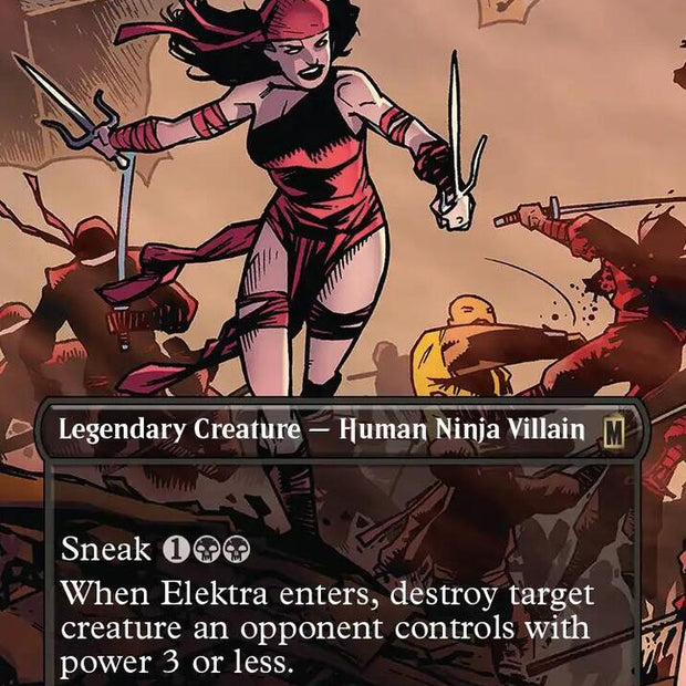 Elektra, Daughter of the Hand 326 (Marvel Super Heroes)  - Borderless Foil