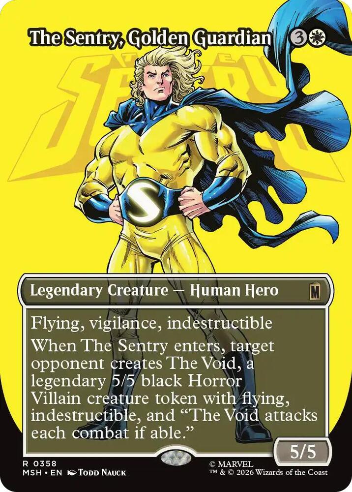 The Sentry, Golden Guardian 358 (Marvel Super Heroes)  - Borderless Foil