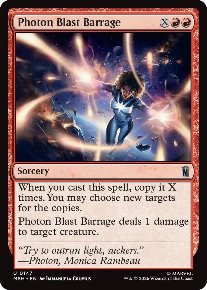 Photon Blast Barrage 147 (Marvel Super Heroes)  - Foil