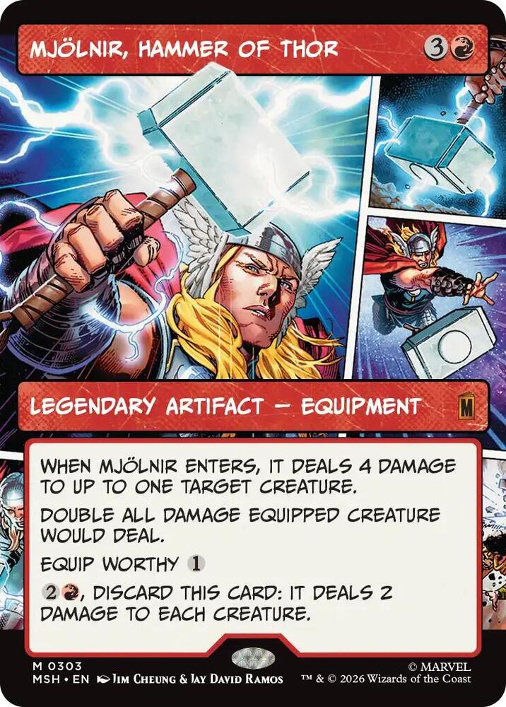 Mjolnir, Hammer of Thor 303 (Marvel Super Heroes)  - Showcase Foil