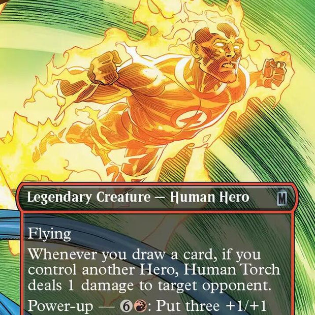 Human Torch, Johnny Storm 321 (Marvel Super Heroes)  - Borderless Foil