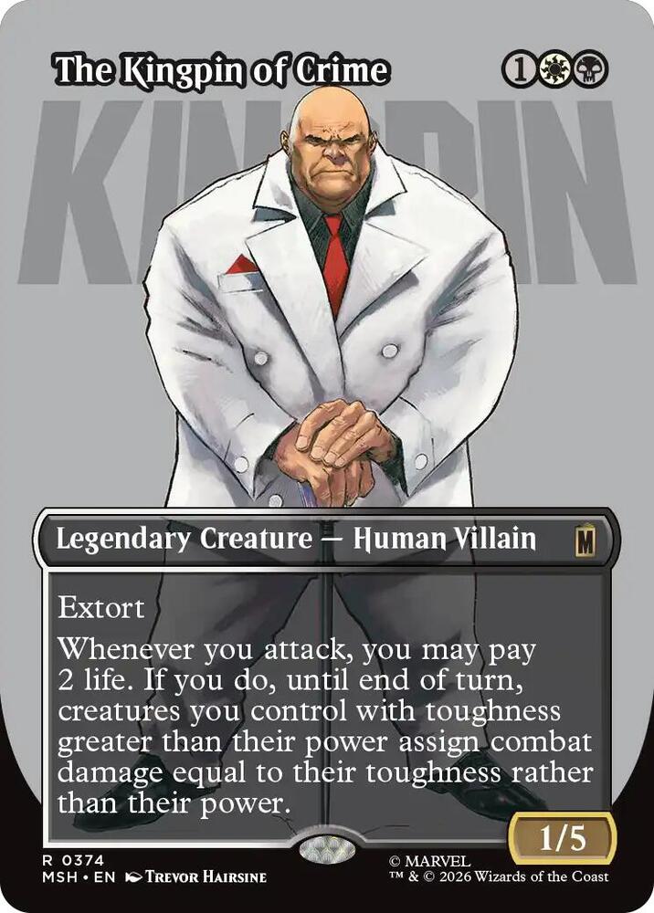 The Kingpin of Crime 374 (Marvel Super Heroes)  - Borderless Foil