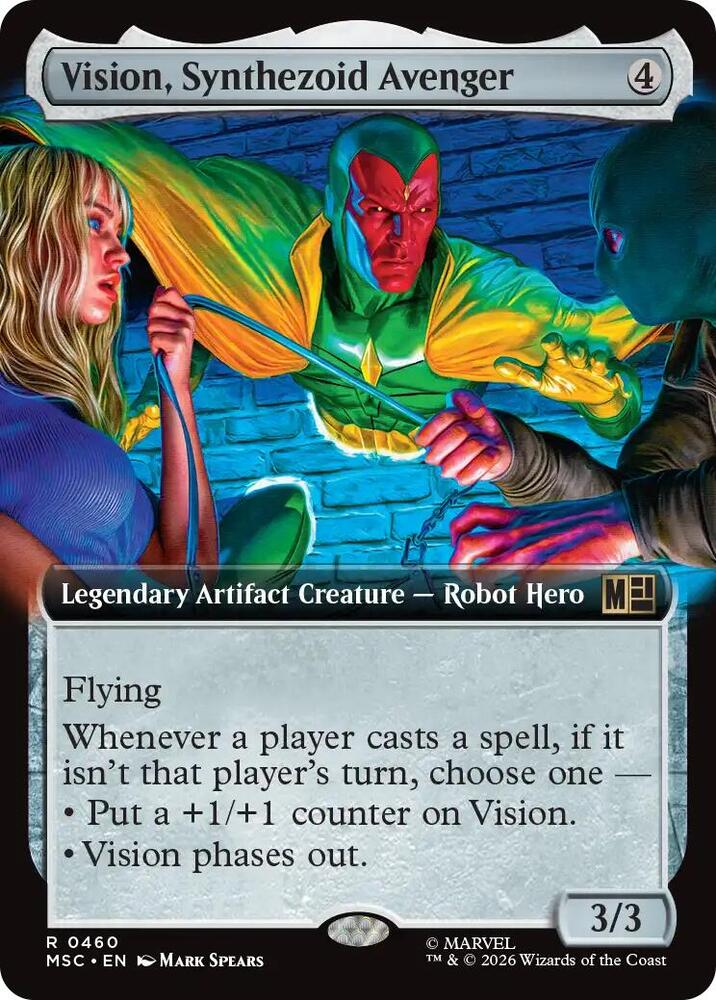 Vision, Synthezoid Avenger 460 (Commander: Marvel Super Heroes)  - Extended Art