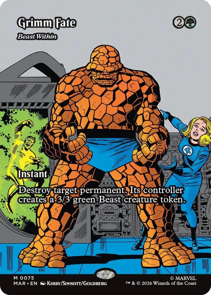 Grimm Fate // Beast Within 75 (Marvel Universe Eternal-Legal)  - Borderless