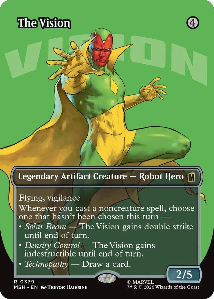 The Vision 379 (Marvel Super Heroes)  - Borderless Foil
