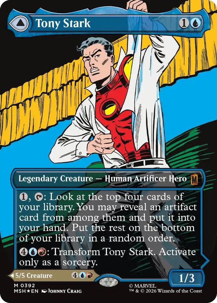 Tony Stark // The Invincible Iron Man 392 (Marvel Super Heroes)  - Borderless Foil