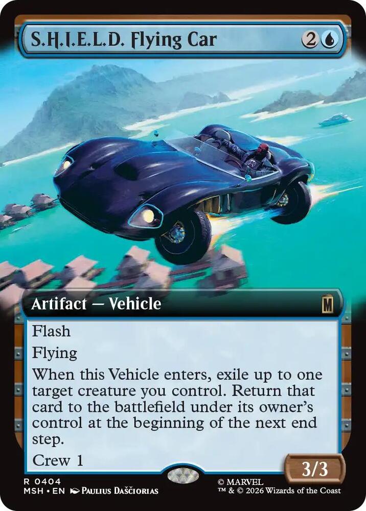 S.H.I.E.L.D. Flying Car 404 (Marvel Super Heroes)  - Extended Art