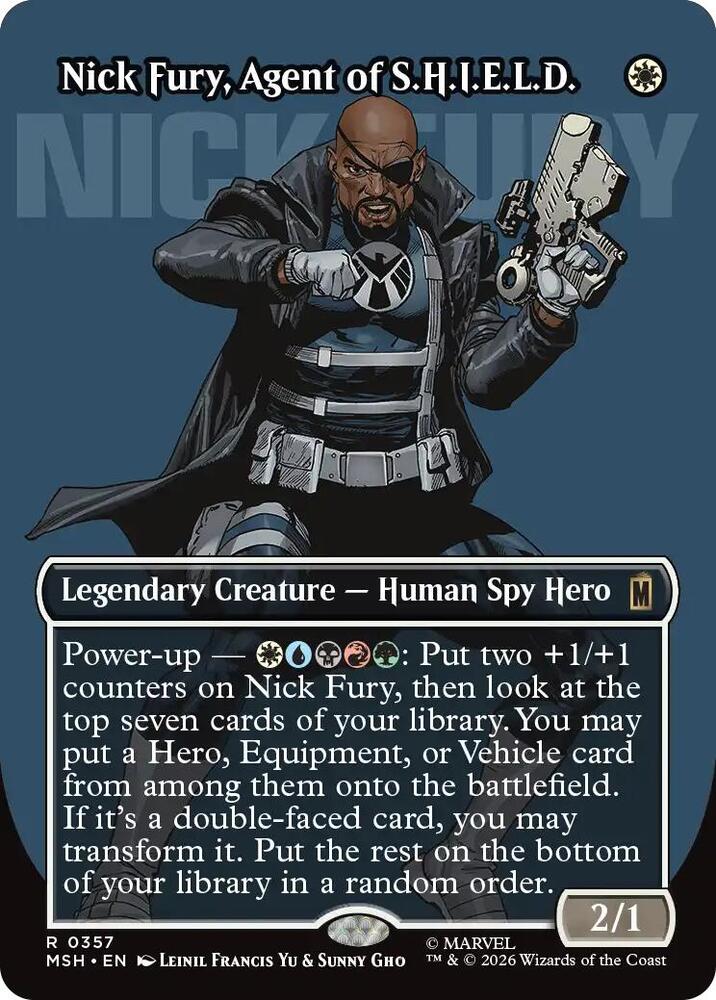 Nick Fury Agent of SHIELD Borderless 0357 357 (Marvel Super Heroes) 