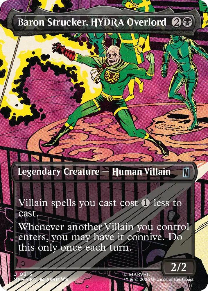 Baron Strucker, HYDRA Overlord 315 (Marvel Super Heroes)  - Borderless Foil