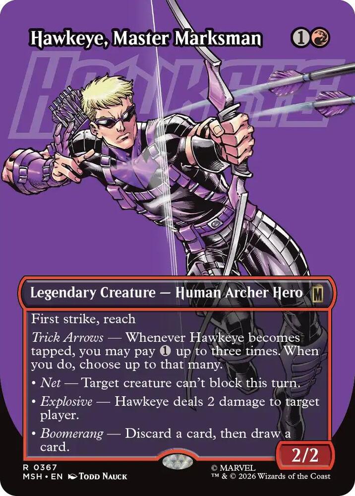 Hawkeye, Master Marksman 367 (Marvel Super Heroes)  - Borderless
