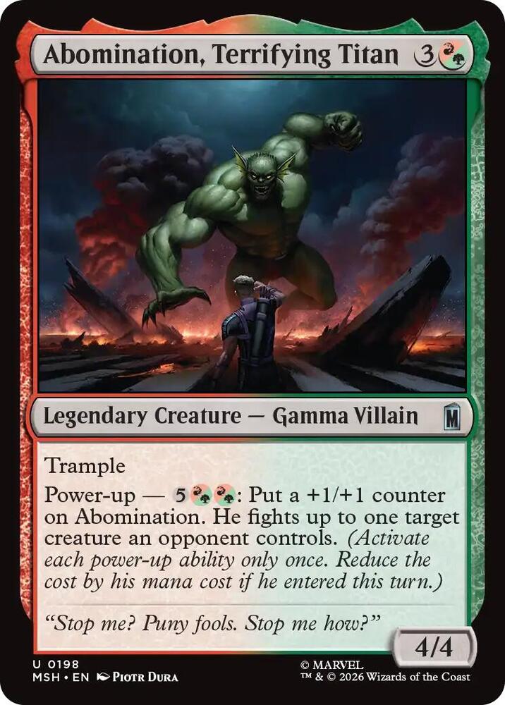 Abomination, Terrifying Titan 198 (Marvel Super Heroes) 