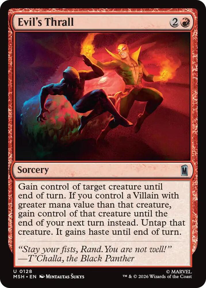 Evil's Thrall 128 (Marvel Super Heroes)  - Foil