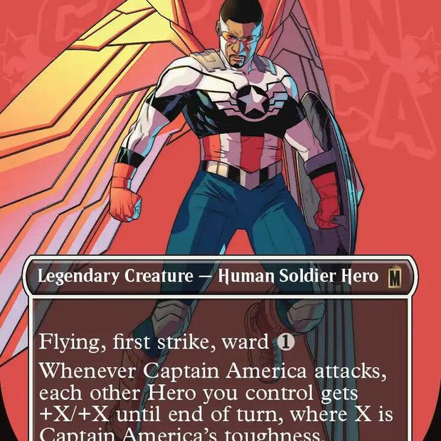 Captain America, Wings of Freedom 353 (Marvel Super Heroes)  - Borderless