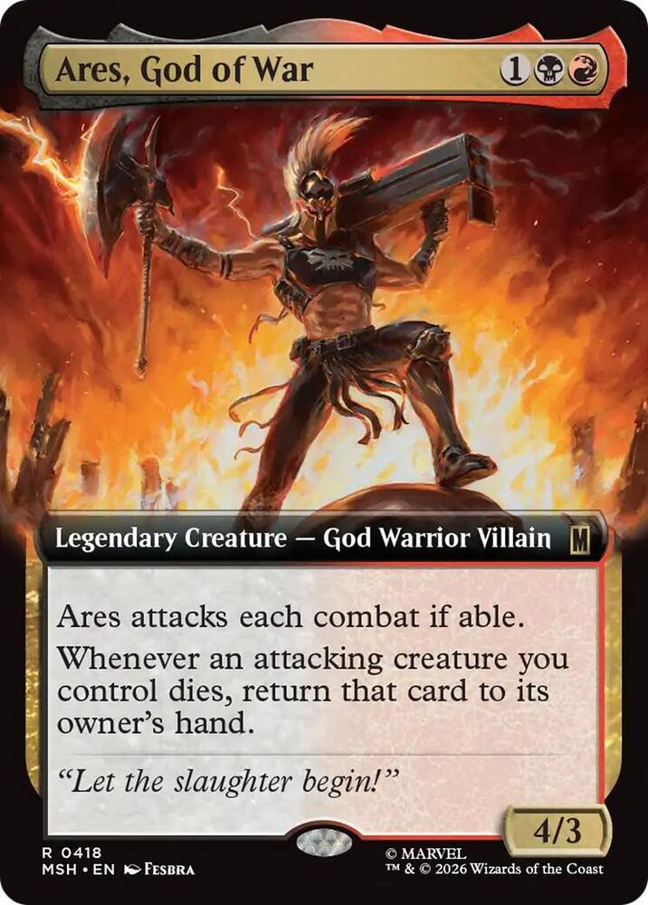 Ares, God of War 418 (Marvel Super Heroes)  - Extended Art