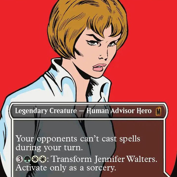 Jennifer Walters Borderless 0388 388 (Marvel Super Heroes)  - Borderless Foil