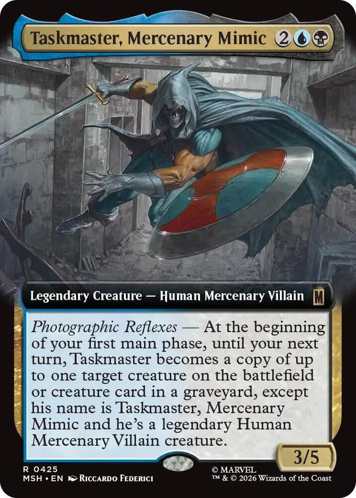 Taskmaster, Mercenary Mimic 425 (Marvel Super Heroes)  - Extended Art