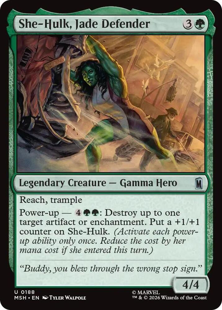 She-Hulk, Jade Defender 188 (Marvel Super Heroes)  - Foil