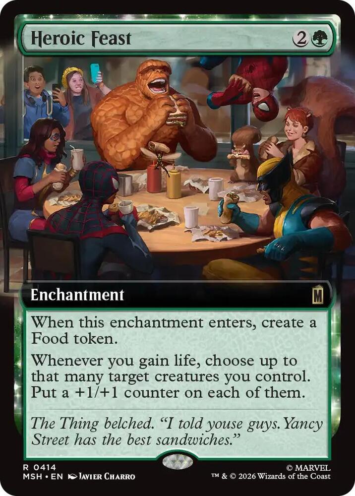 Heroic Feast 414 (Marvel Super Heroes)  - Extended Art Foil