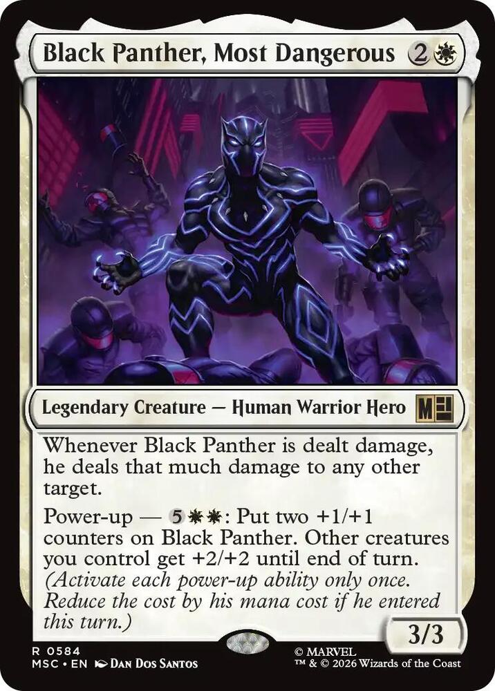 Black Panther, Most Dangerous 584 (Commander: Marvel Super Heroes)  - Foil