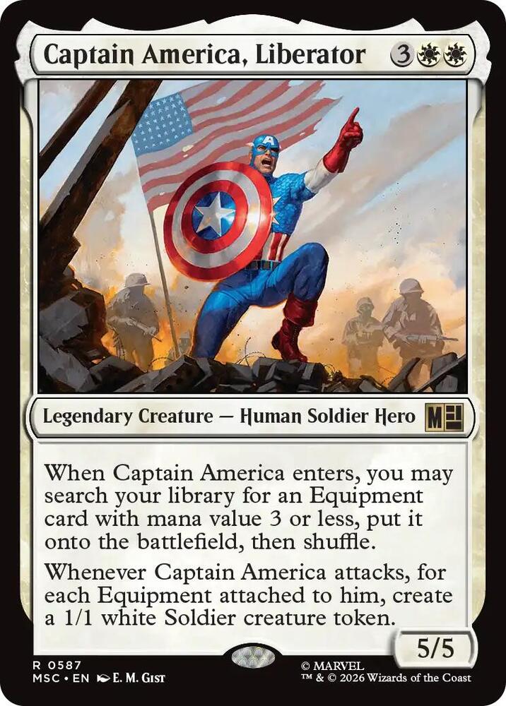 Captain America, Liberator 587 (Commander: Marvel Super Heroes)  - Foil