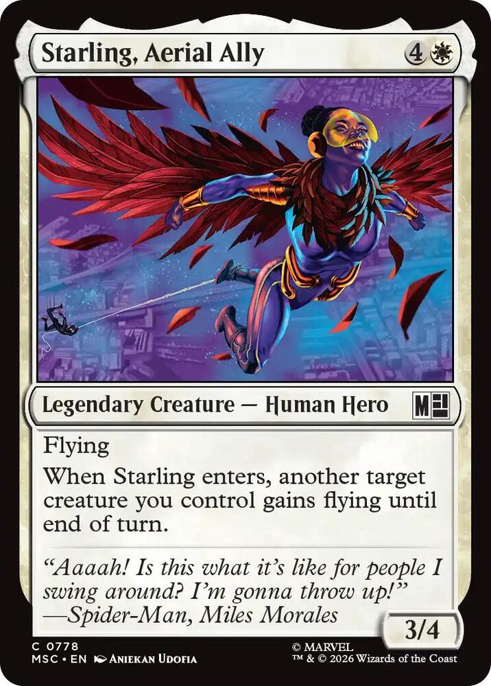 Starling Aerial Ally 778 (Commander: Marvel Super Heroes)  - Foil