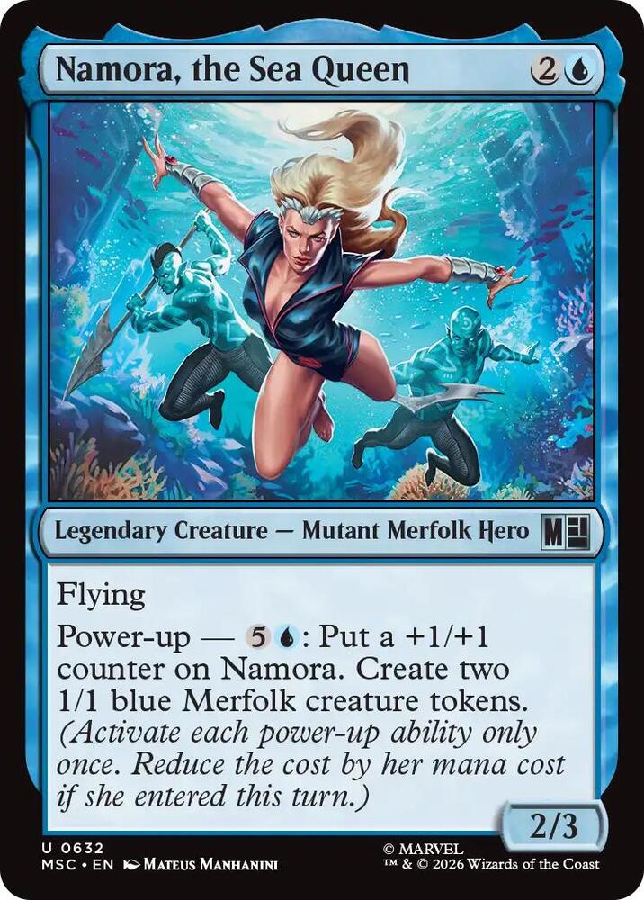 Namora the Sea Queen 632 (Commander: Marvel Super Heroes)  - Foil