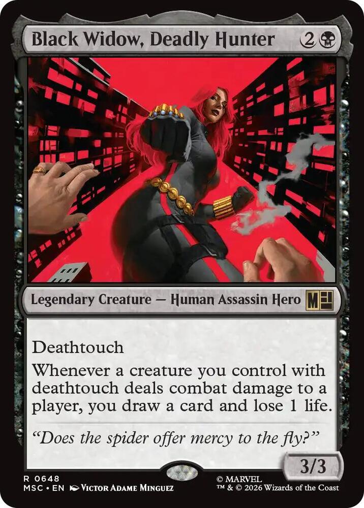 Black Widow, Deadly Hunter 648 (Commander: Marvel Super Heroes)  - Foil