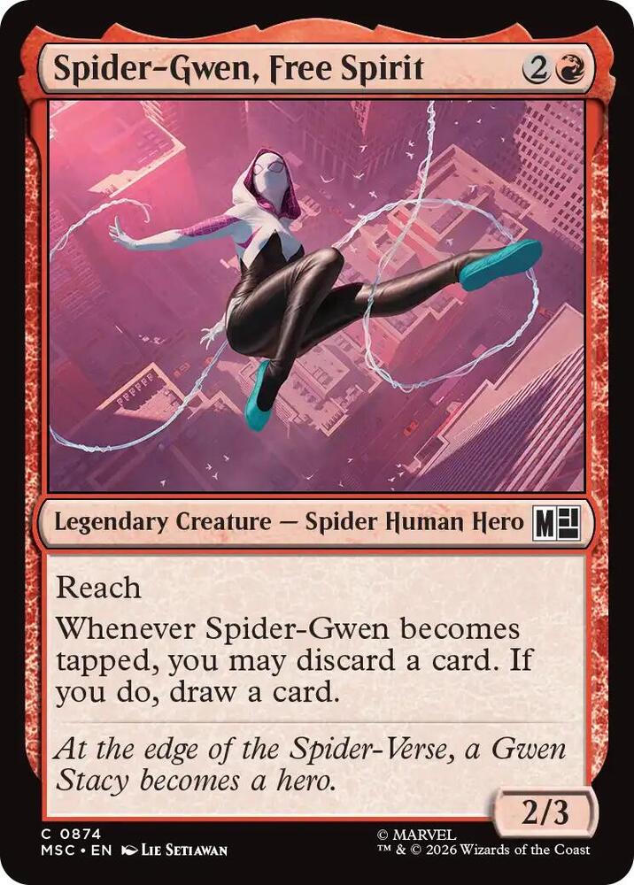 Spider Gwen Free Spirit 874 (Commander: Marvel Super Heroes)  - Foil