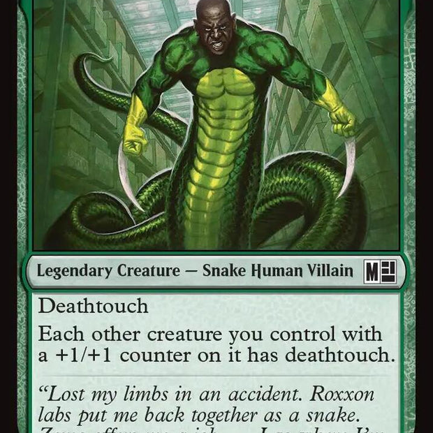 Bushmaster, Coiled Henchman 716 (Commander: Marvel Super Heroes)  - Foil