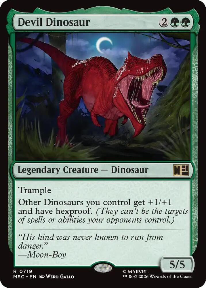Devil Dinosaur 719 (Commander: Marvel Super Heroes)  - Foil