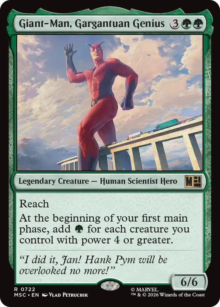 Giant-Man, Gargantuan Genius 722 (Commander: Marvel Super Heroes)  - Foil