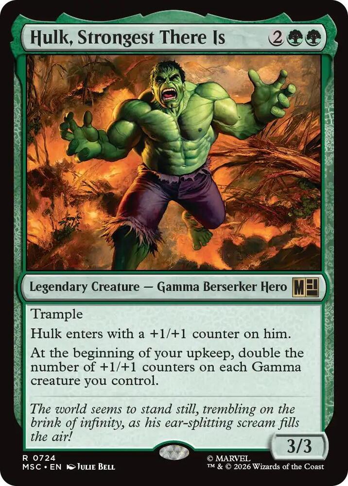Hulk Strongest There Is 724 (Commander: Marvel Super Heroes)  - Foil