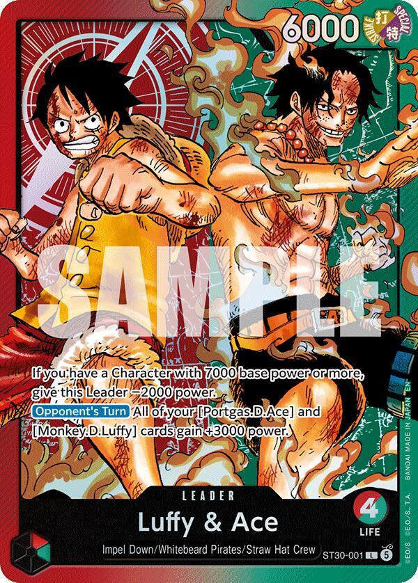 Luffy and Ace ST30-001 ()  - Foil