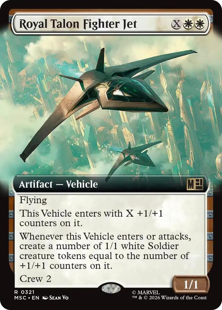Royal Talon Fighter Jet 321 (Commander: Marvel Super Heroes)  - Extended Art