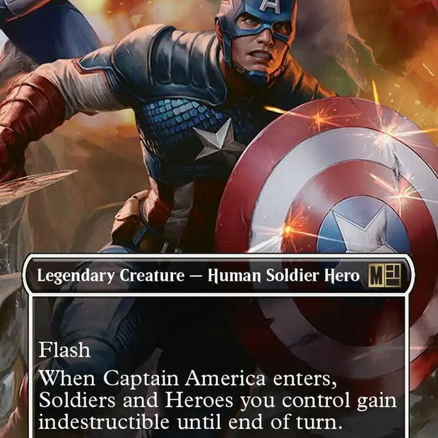 Captain America, Unbowed 505 (Commander: Marvel Super Heroes)  - Borderless