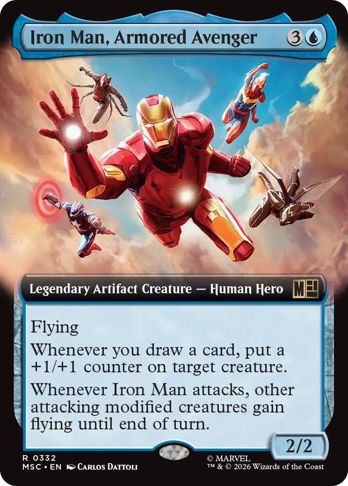Iron Man, Armored Avenger 332 (Commander: Marvel Super Heroes)  - Extended Art