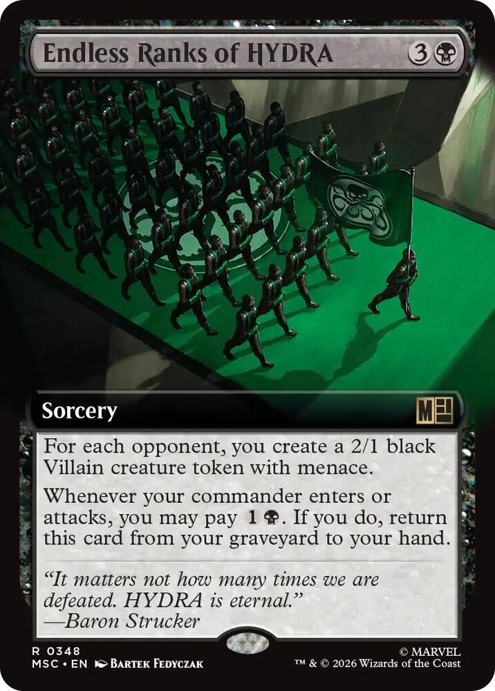 Endless Ranks of HYDRA 348 (Commander: Marvel Super Heroes)  - Extended Art