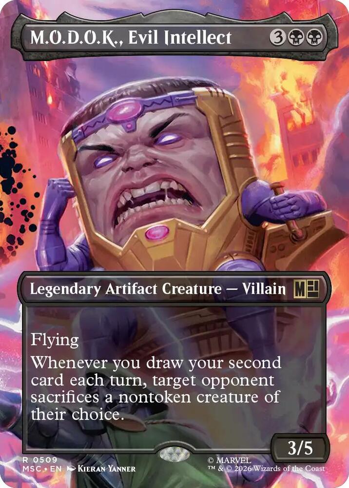 MODOK Evil Intellect Borderless 509 (Commander: Marvel Super Heroes)  - Foil