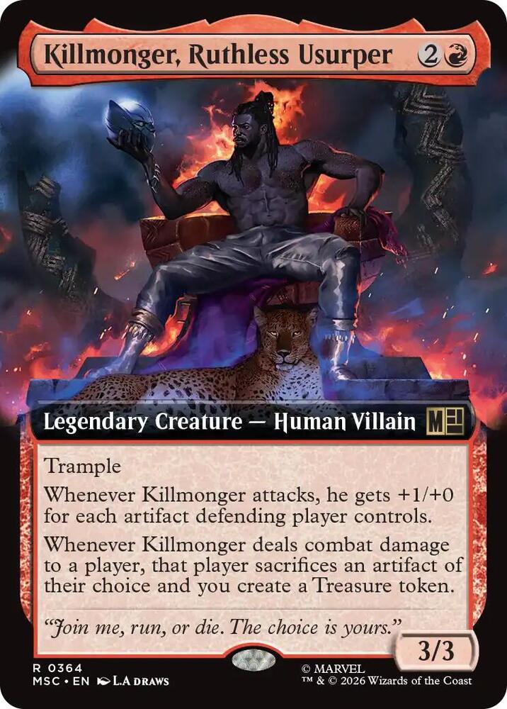 Killmonger, Ruthless Usurper 364 (Commander: Marvel Super Heroes)  - Extended Art