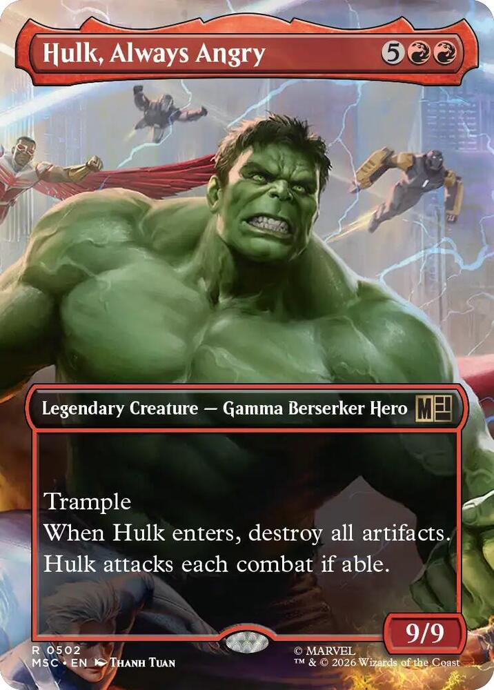 Hulk, Always Angry 502 (Commander: Marvel Super Heroes)  - Borderless
