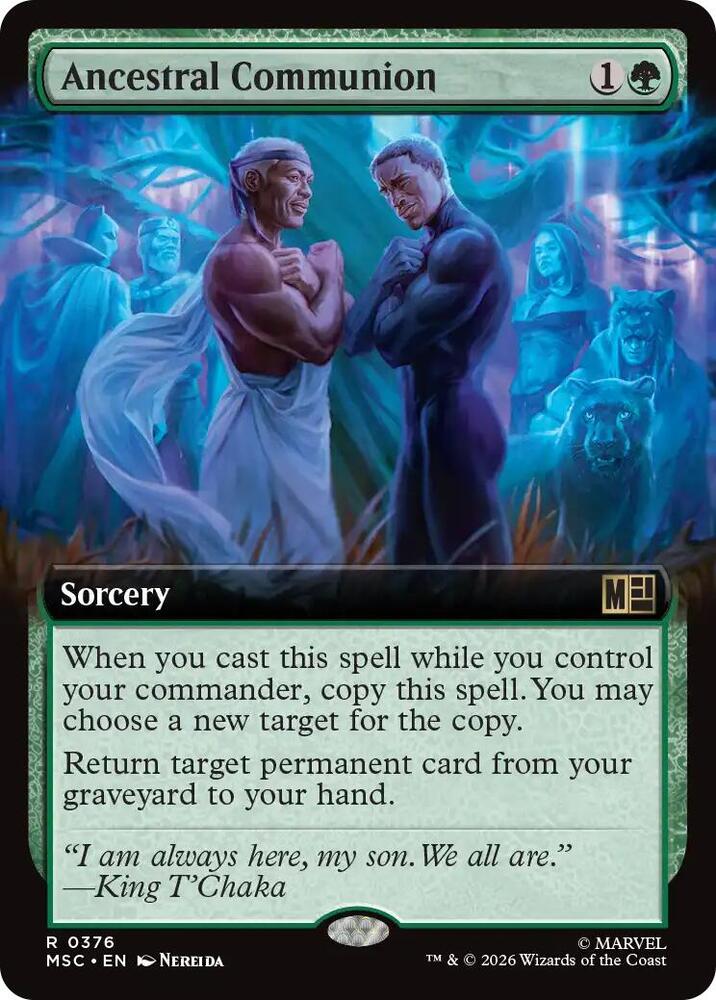 Ancestral Communion Extended Art 376 (Commander: Marvel Super Heroes)  - Extended Art