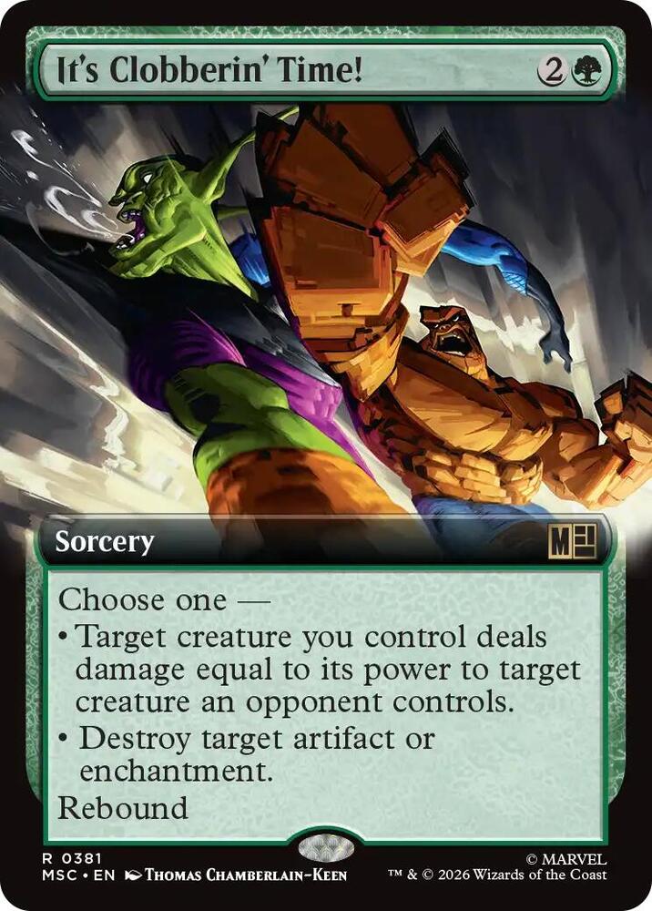It's Clobberin' Time! 381 (Commander: Marvel Super Heroes)  - Extended Art