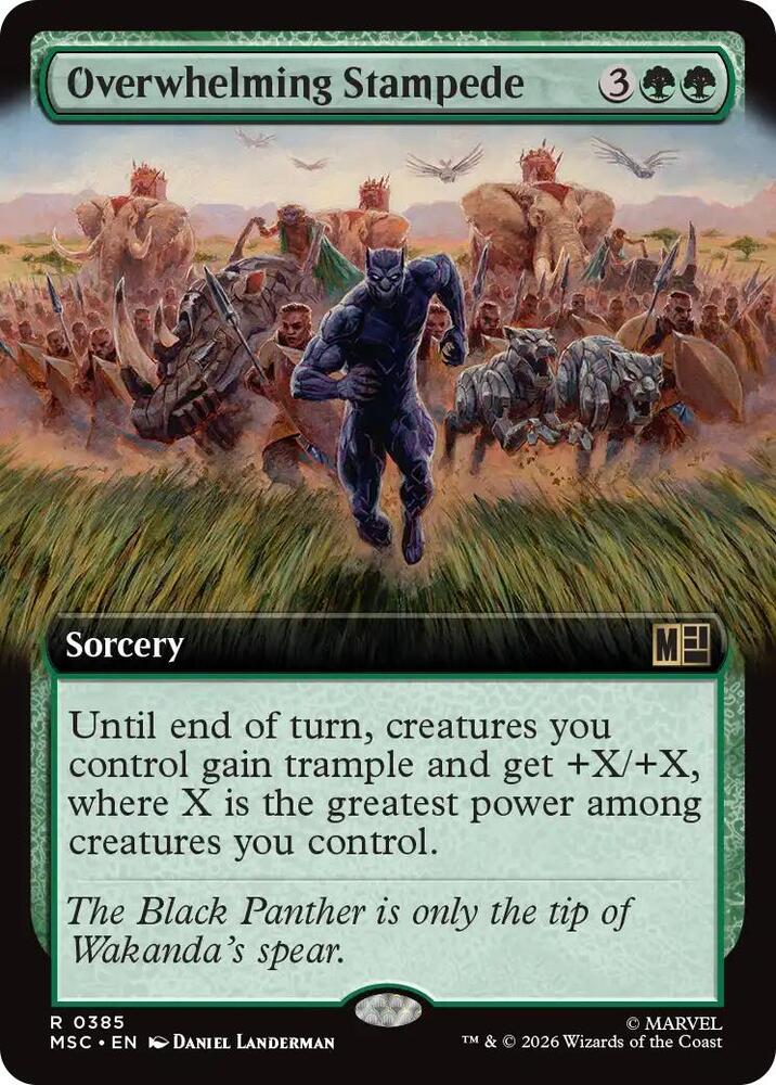 Overwhelming Stampede 385 (Commander: Marvel Super Heroes)  - Extended Art