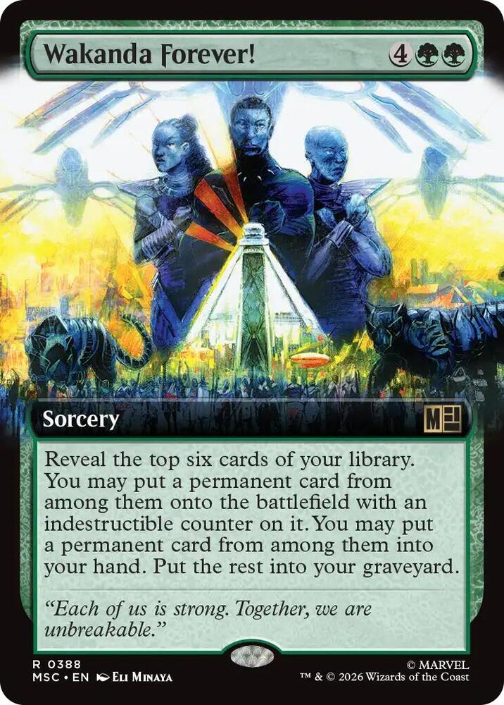Wakanda Forever Extended Art 388 (Commander: Marvel Super Heroes)  - Extended Art