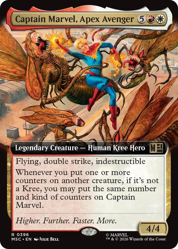 Captain Marvel Apex Avenger Extended Art 396 (Commander: Marvel Super Heroes)  - Extended Art