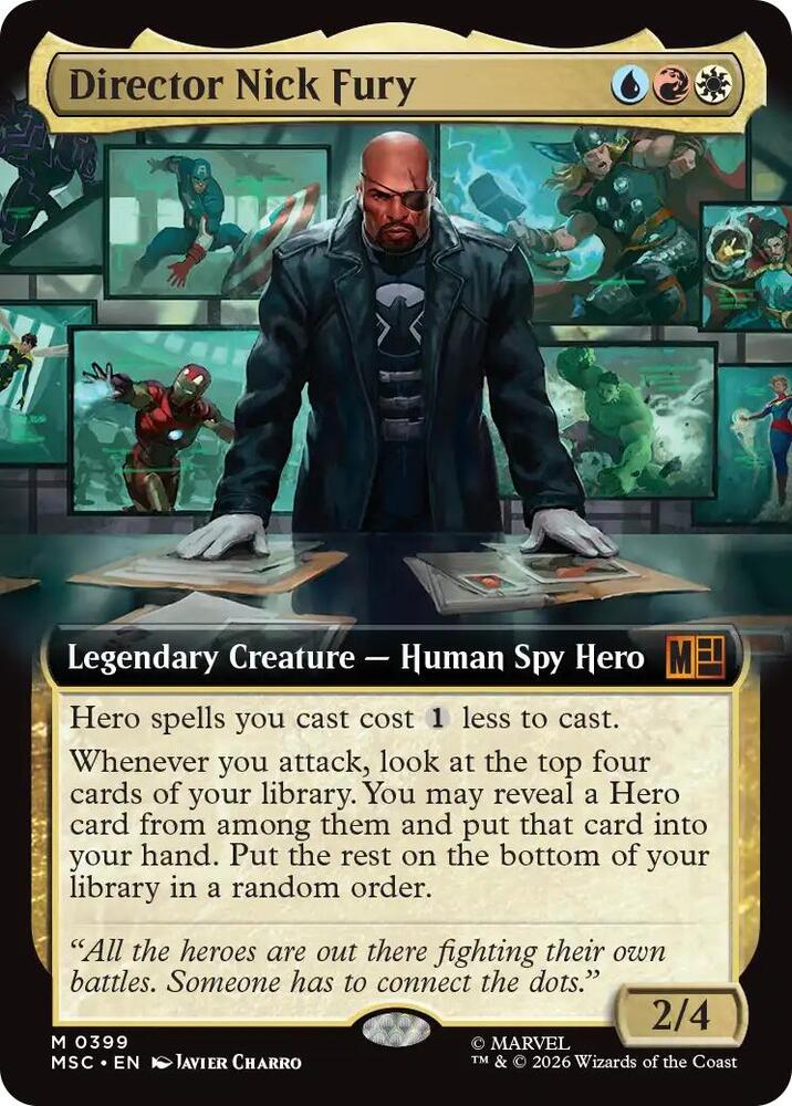 Director Nick Fury 399 (Commander: Marvel Super Heroes)  - Extended Art